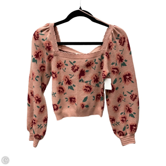 Sweater By Clothes Mentor In Floral Print, Size: S
