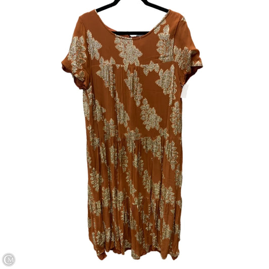 Dress Casual Maxi By Anthropologie In Floral Print, Size: Xl