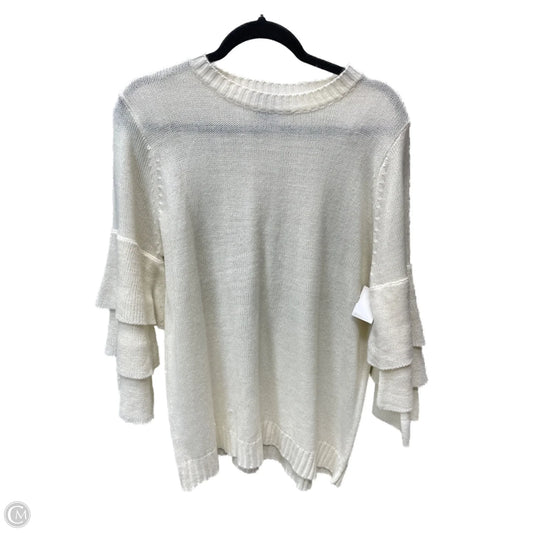 Sweater By Clothes Mentor In Cream, Size: 1x