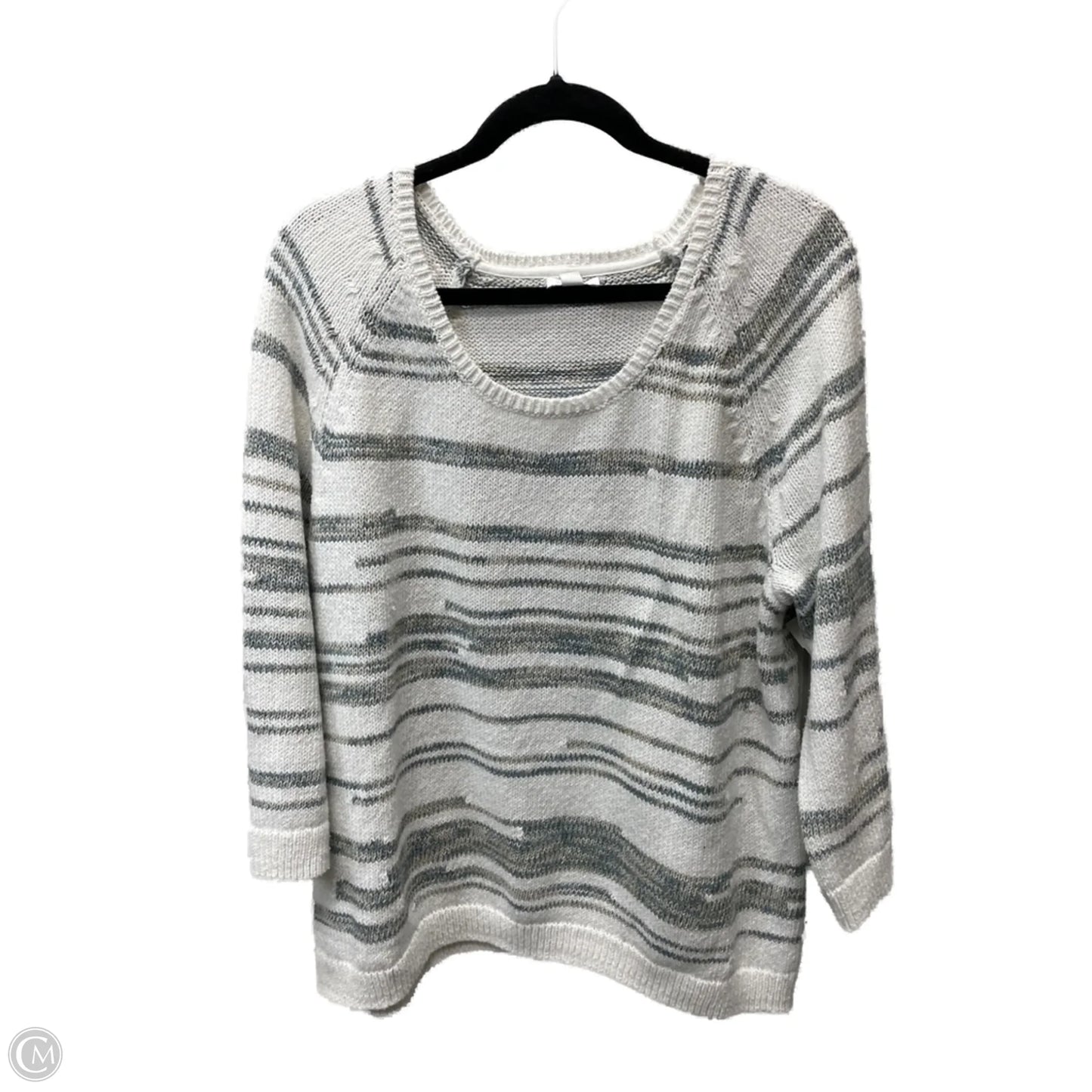 Sweater By Pure Jill In Striped Pattern, Size: L