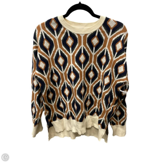 Sweater By Les Serein In Cream & Tan, Size: M