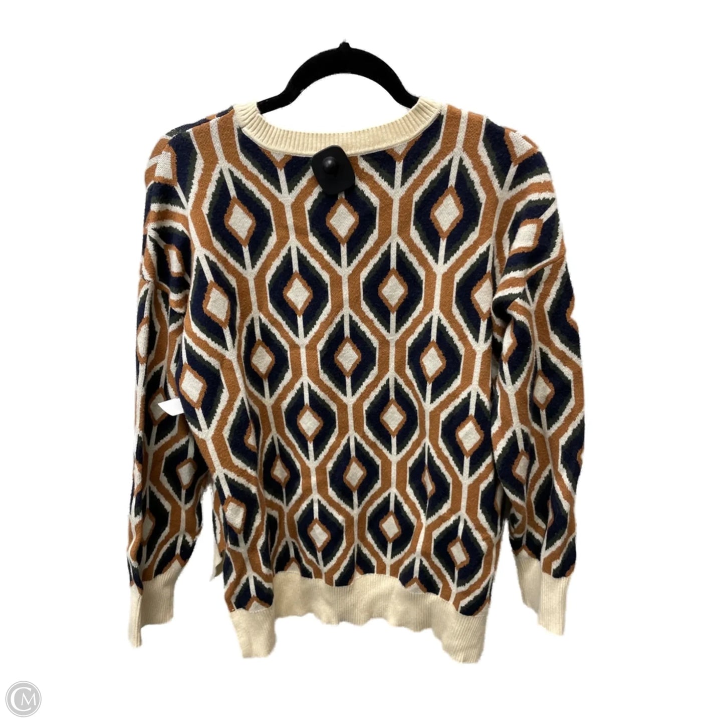 Sweater By Les Serein In Cream & Tan, Size: M