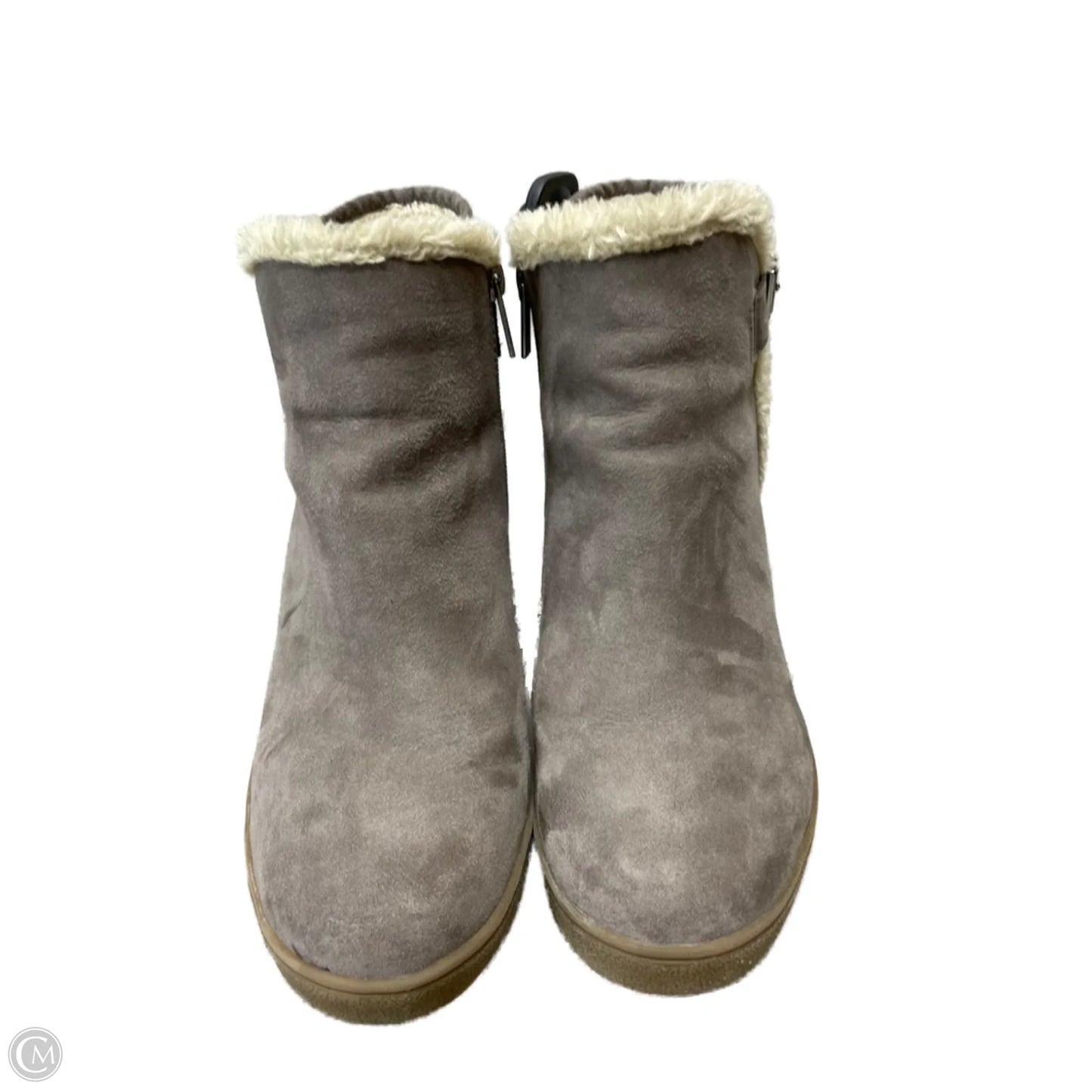 Shoes Heels Wedge By Unisa In Taupe, Size: 9