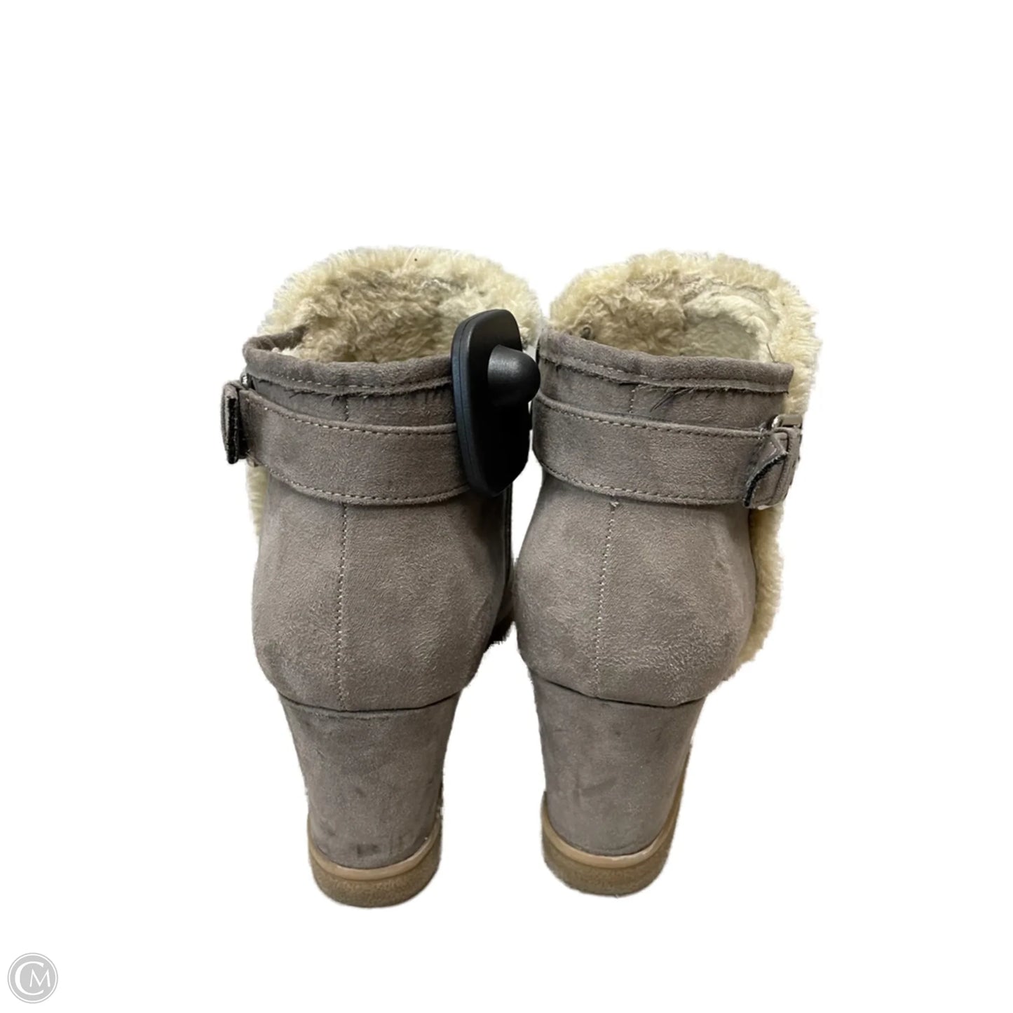 Shoes Heels Wedge By Unisa In Taupe, Size: 9
