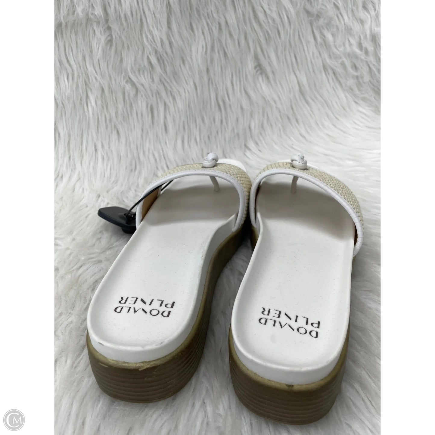 Sandals Heels Platform By Donald Pliner In White, Size: 7.5