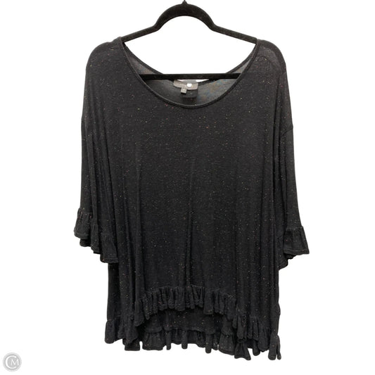 Top Short Sleeve By Umgee In Black, Size: 1x