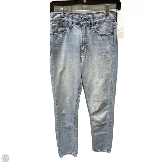 Jeans Straight By Madewell In Blue Denim, Size: 0