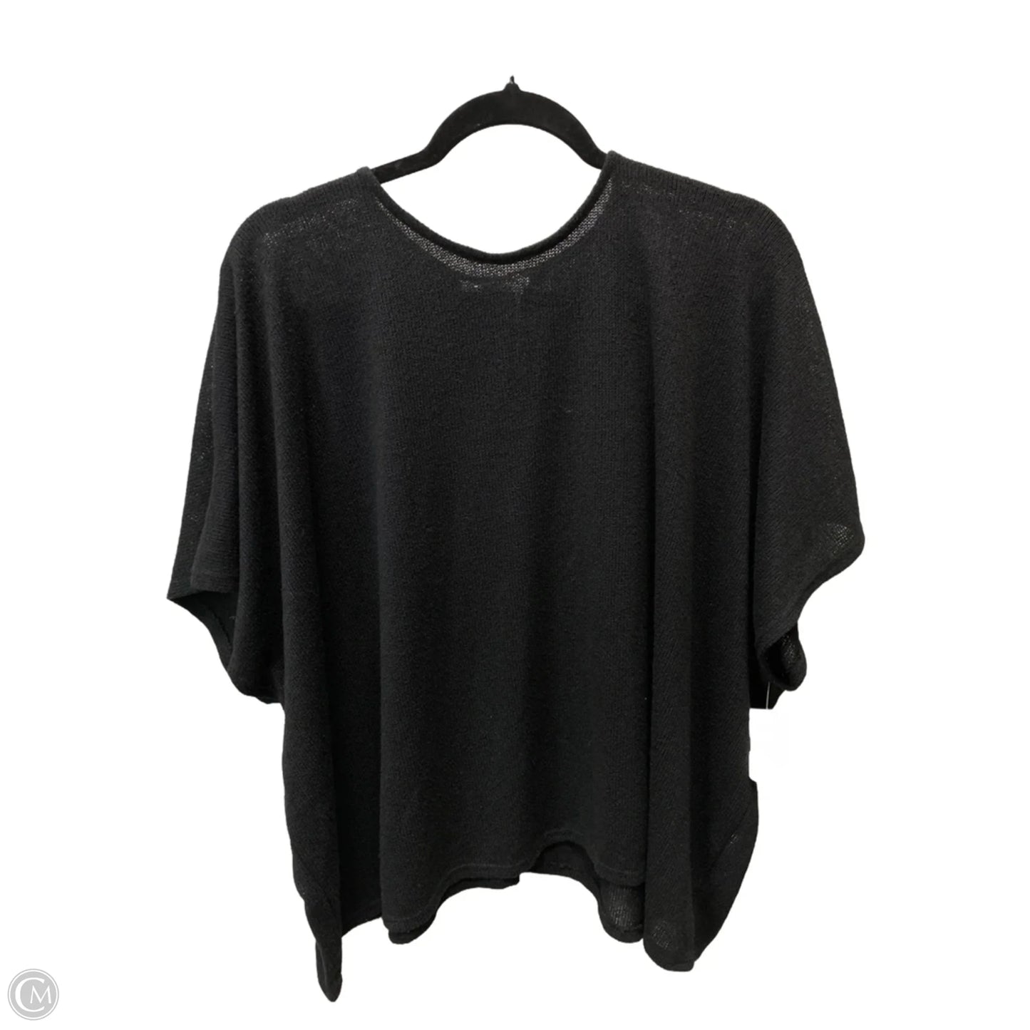 Sweater Short Sleeve By Zara In Black, Size: S