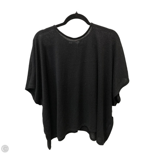 Sweater Short Sleeve By Zara In Black, Size: S