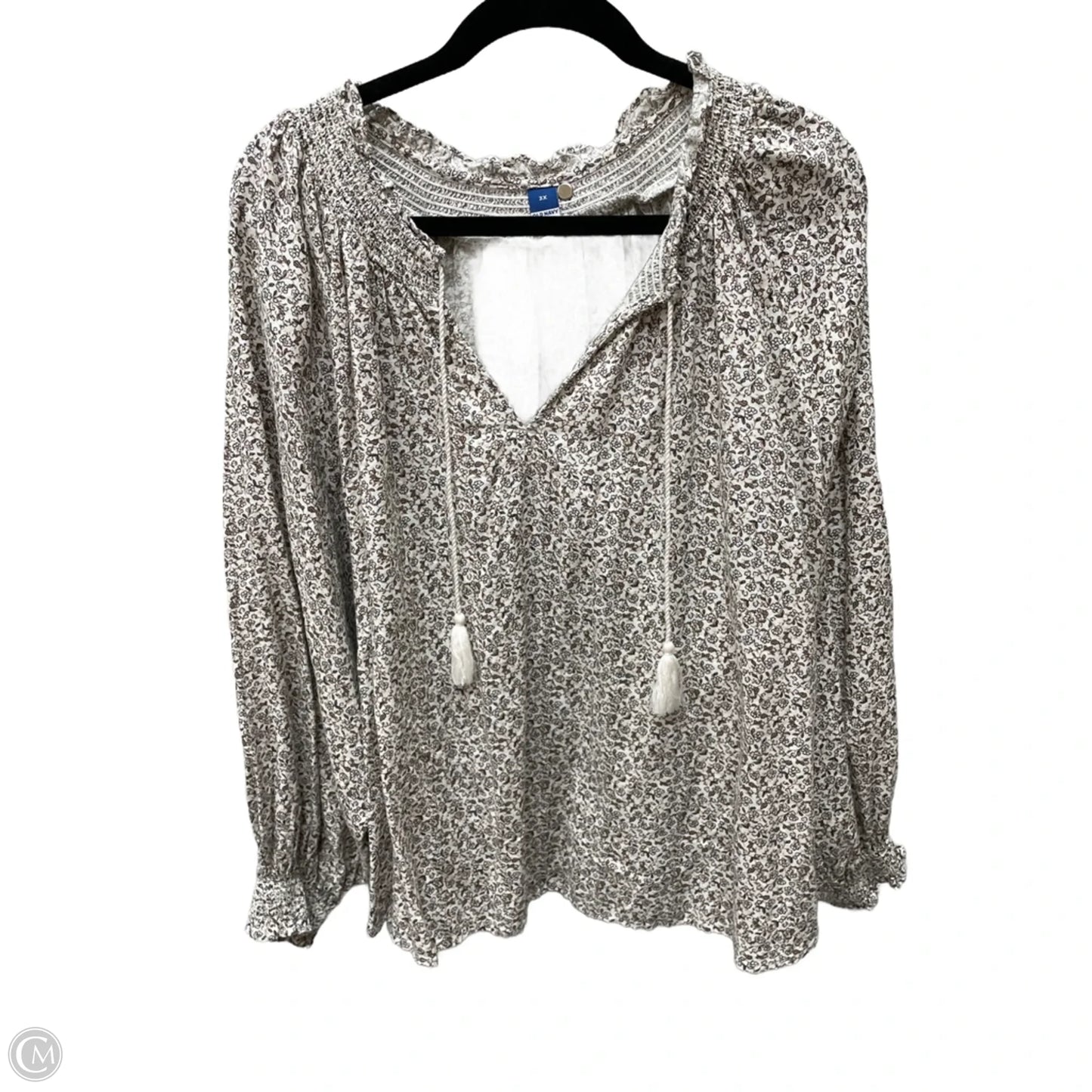 Top Long Sleeve By Old Navy In Floral Print, Size: 3x