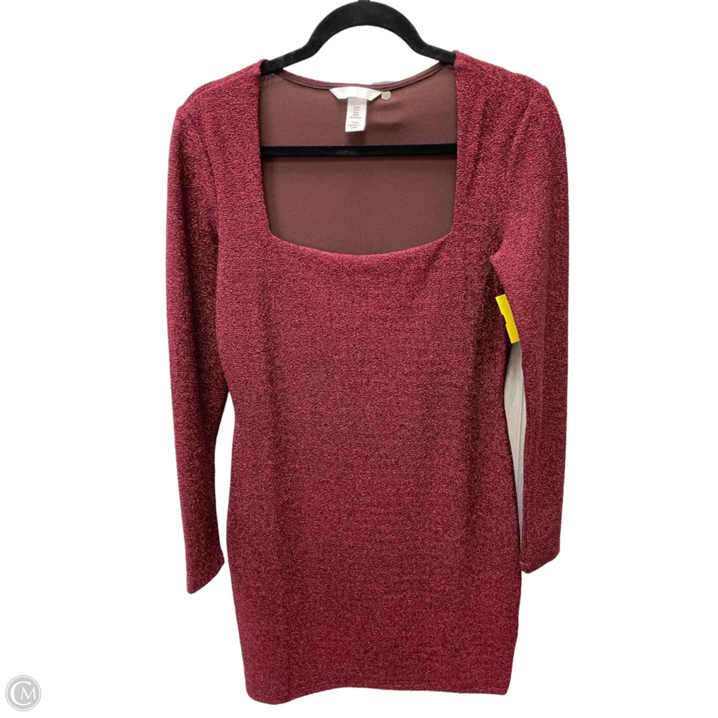 Dress Party Short By H&m In Maroon, Size: M