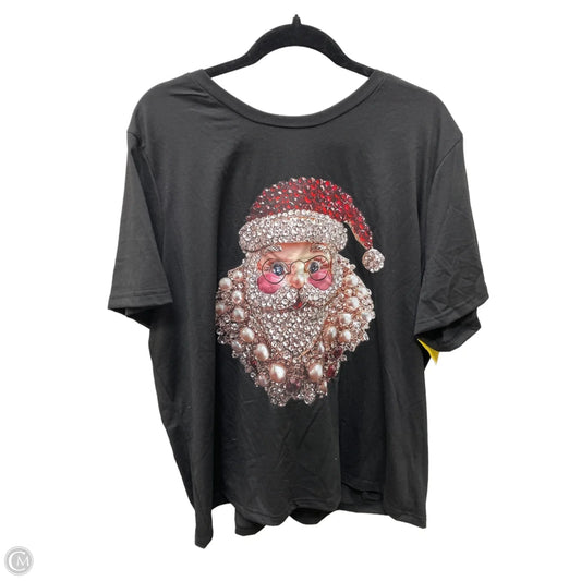 Top Short Sleeve By Shein In Black, Size: 4x