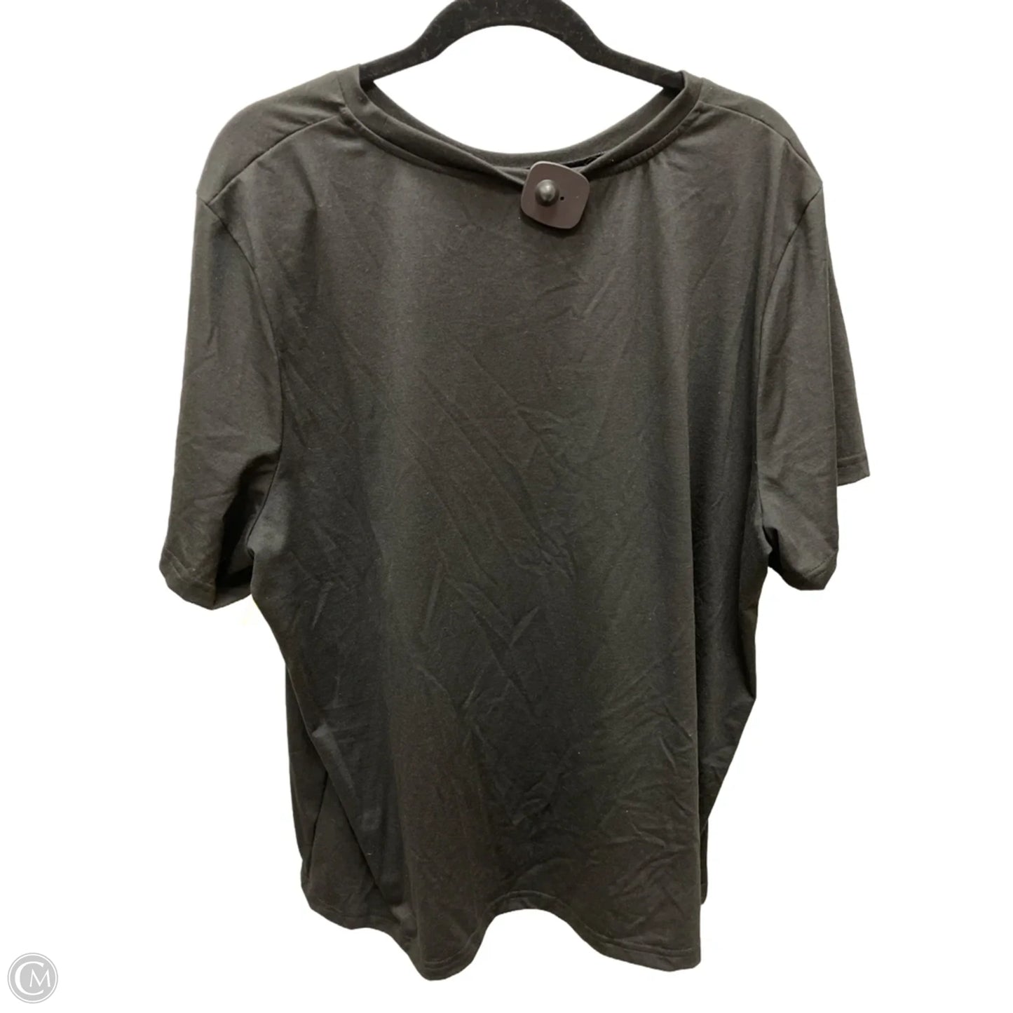 Top Short Sleeve By Shein In Black, Size: 4x