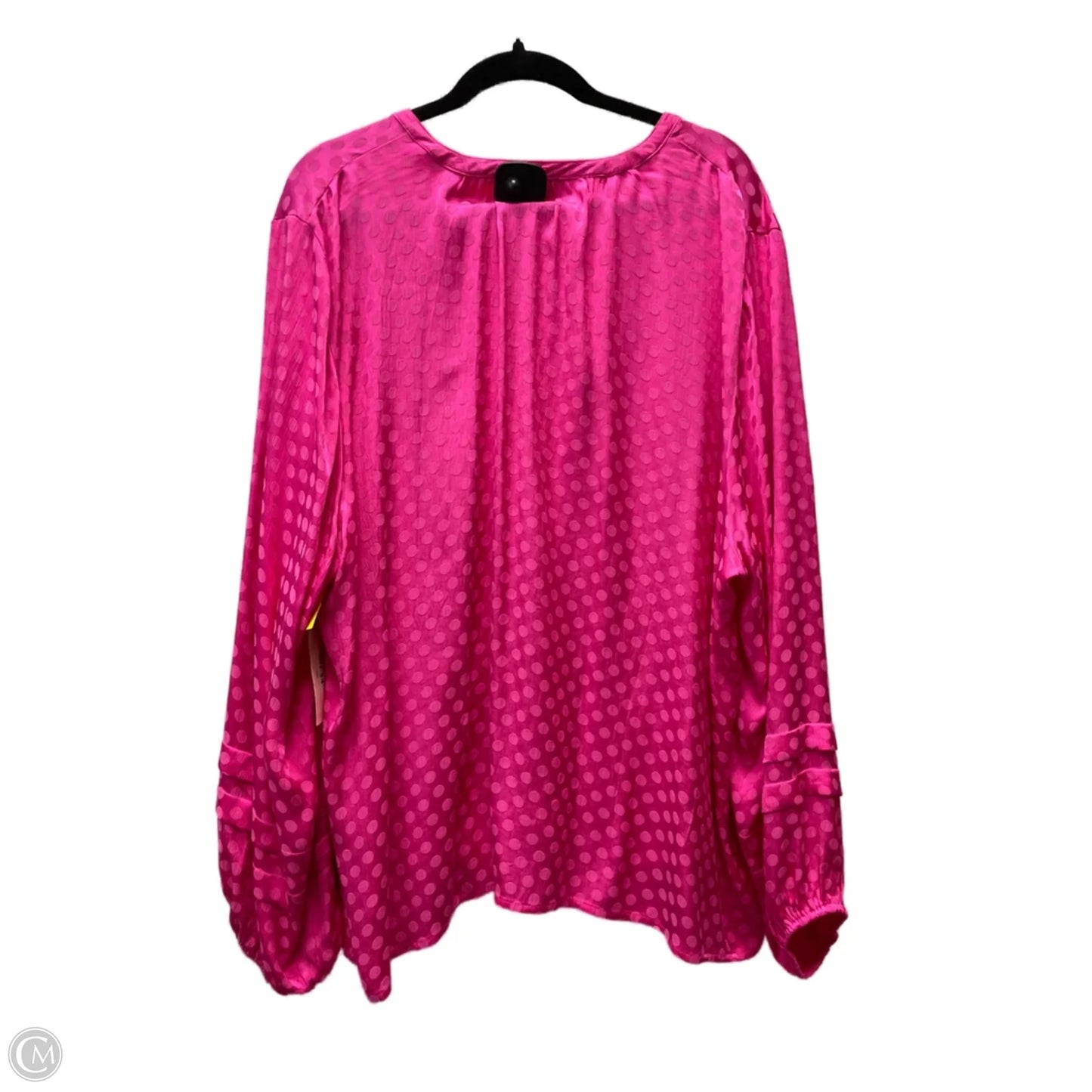 Top Long Sleeve By On 34th In Polkadot Pattern, Size: 3x