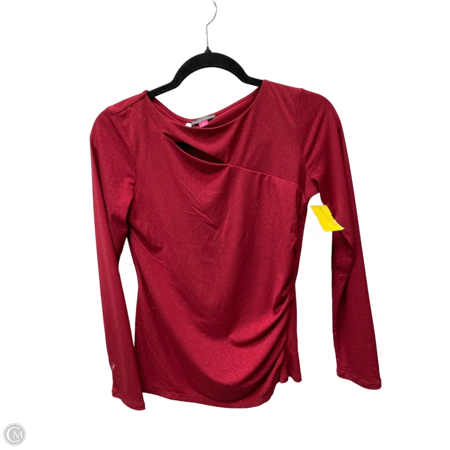 Top Long Sleeve By Vince Camuto In Red, Size: Xs