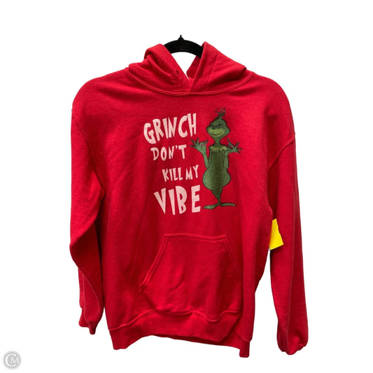 Sweatshirt Hoodie By Clothes Mentor In Red, Size: S