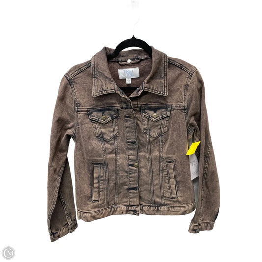 Jacket Denim By Time And Tru In Brown Denim, Size: S