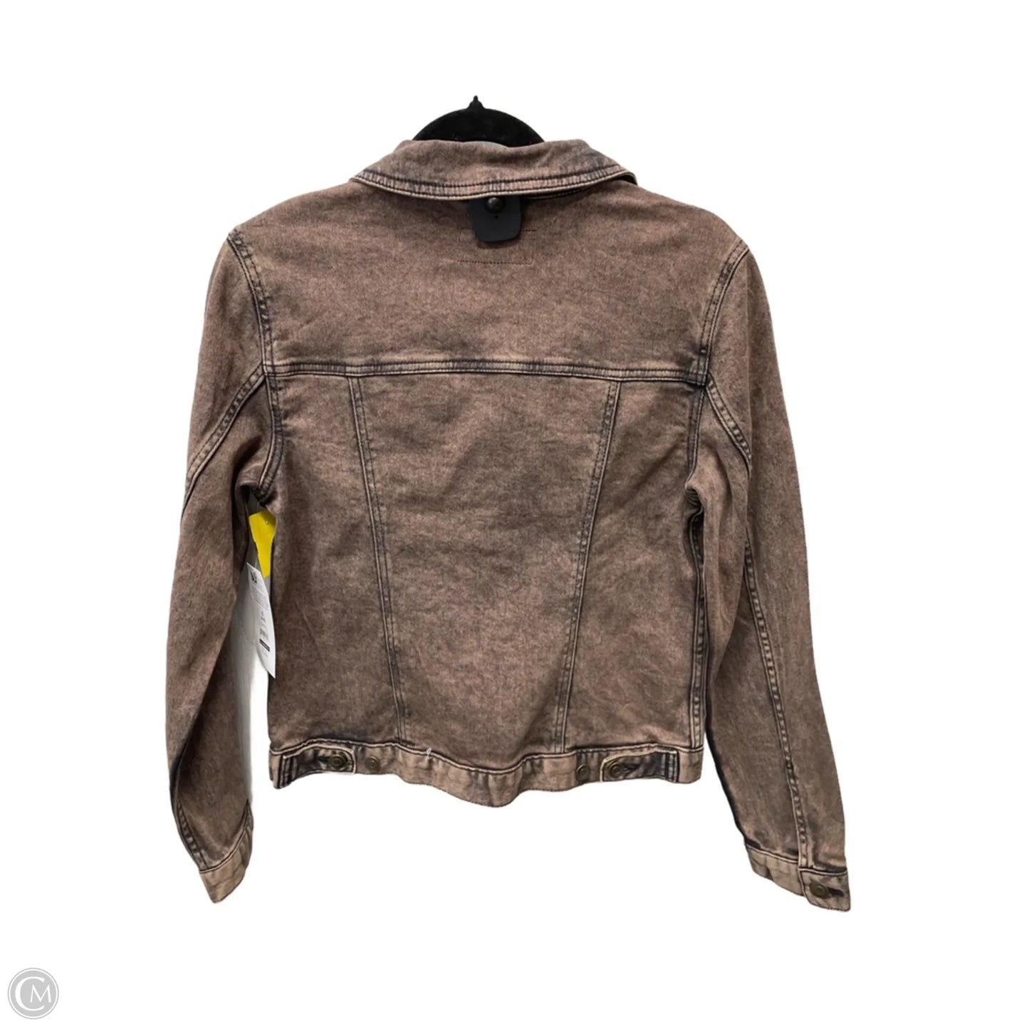 Jacket Denim By Time And Tru In Brown Denim, Size: S