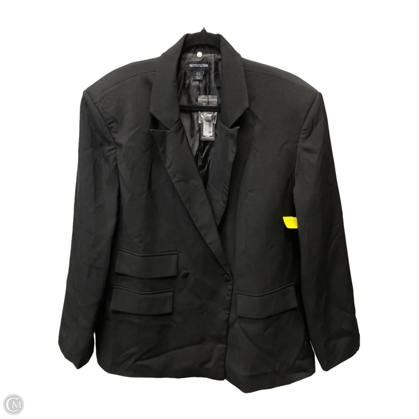 Blazer By Pretty Little Thing In Black, Size: L