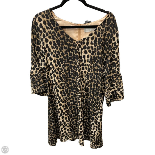 Dress Party Short By Clothes Mentor In Animal Print, Size: Xl