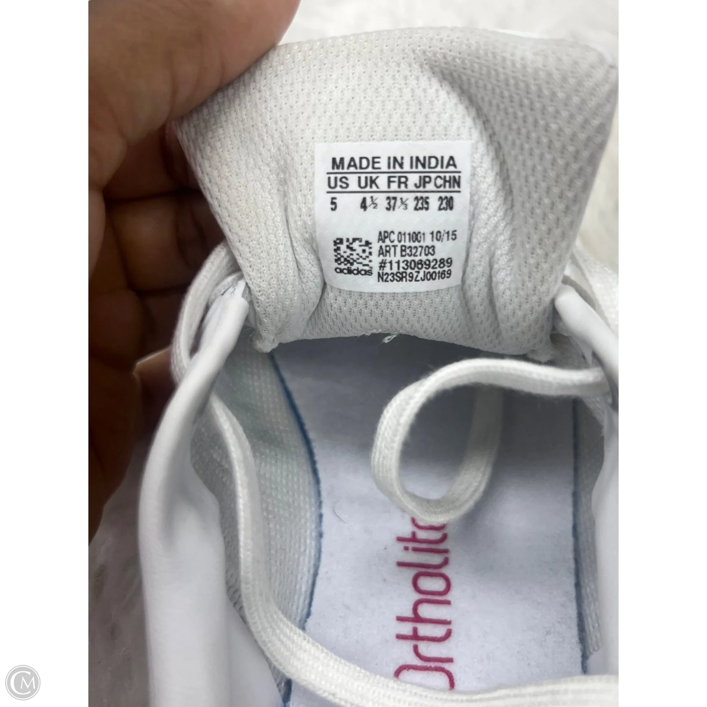 Shoes Sneakers By Adidas In Pink & White, Size: 6.5