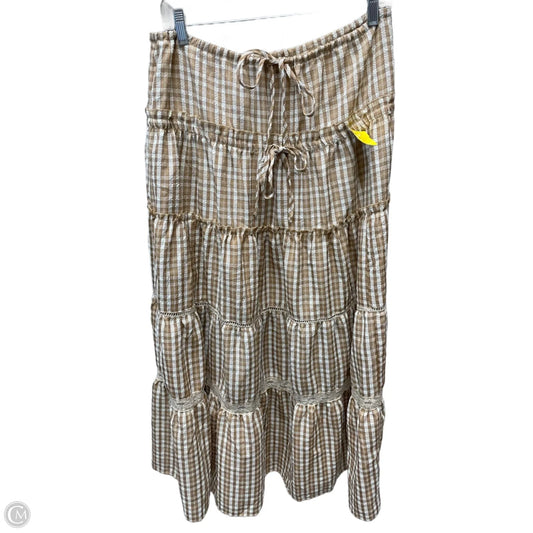 Skirt Maxi By Daisy Street -  In Checkered Pattern, Size: 14