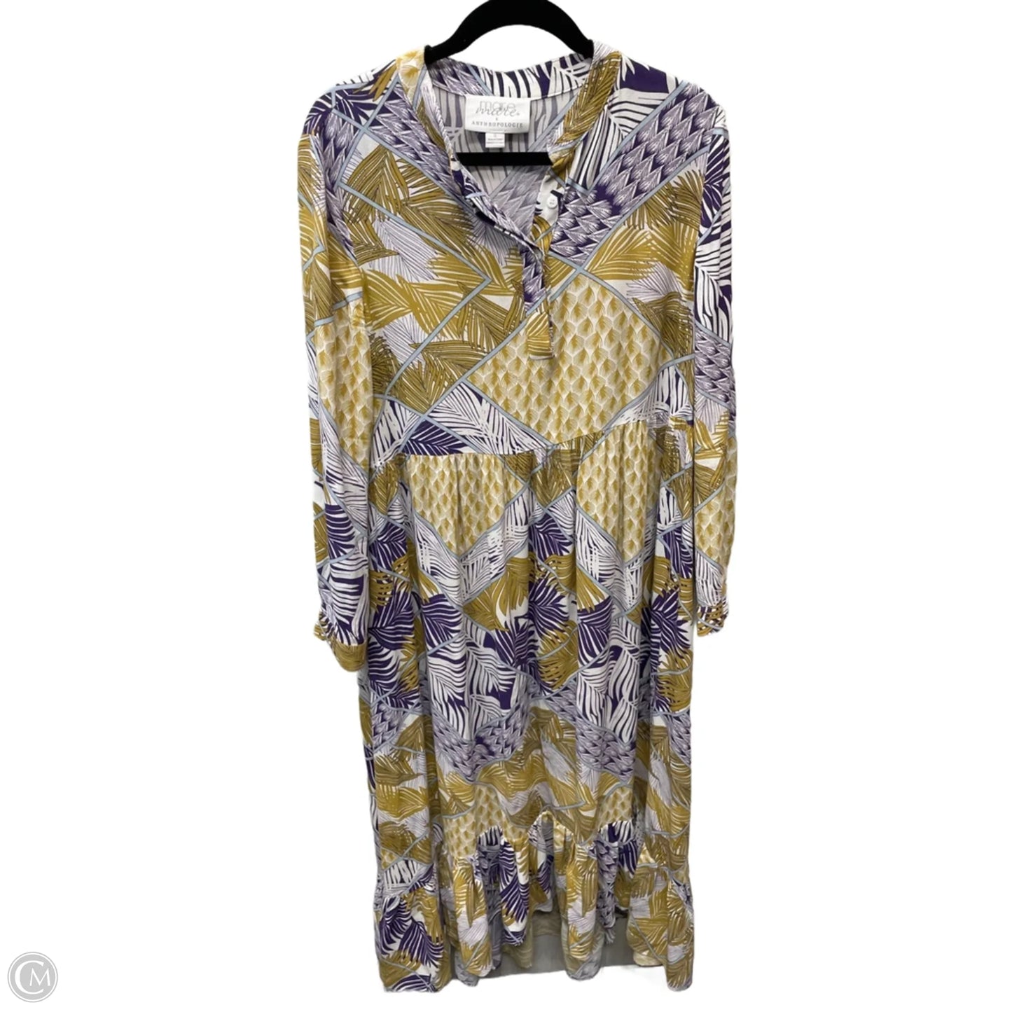 Dress Casual Maxi By Anthropologie In Floral Print, Size: S