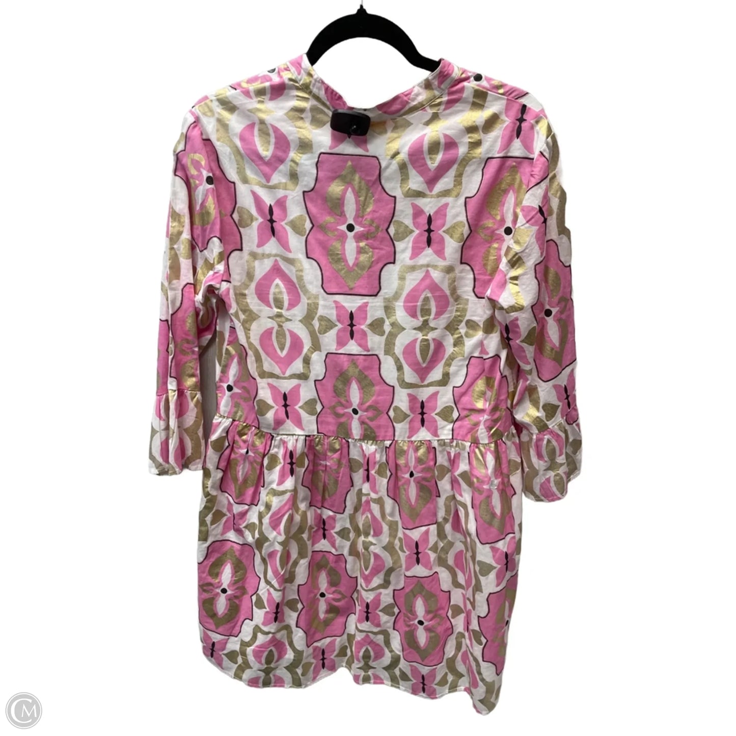Dress Casual Short By Jude Connally In Gold & Pink, Size: M