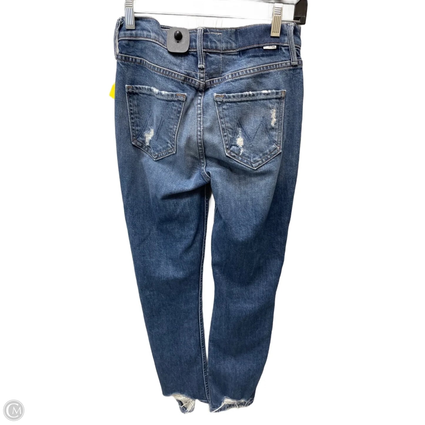 Jeans Straight By Mother In Blue Denim, Size: 0