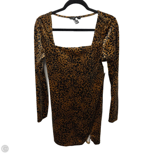Dress Party Short By Forever 21 In Animal Print, Size: L