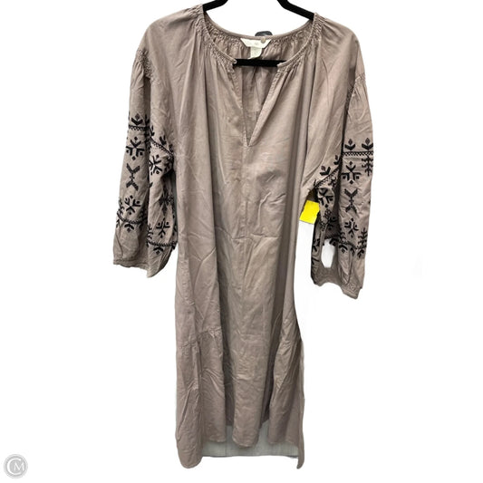Dress Casual Maxi By H&m In Taupe, Size: L