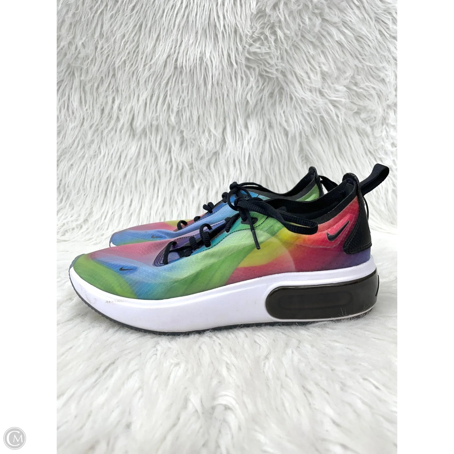 Shoes Athletic By Nike In Rainbow Print, Size: 8