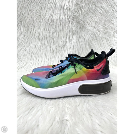 Shoes Athletic By Nike In Rainbow Print, Size: 8