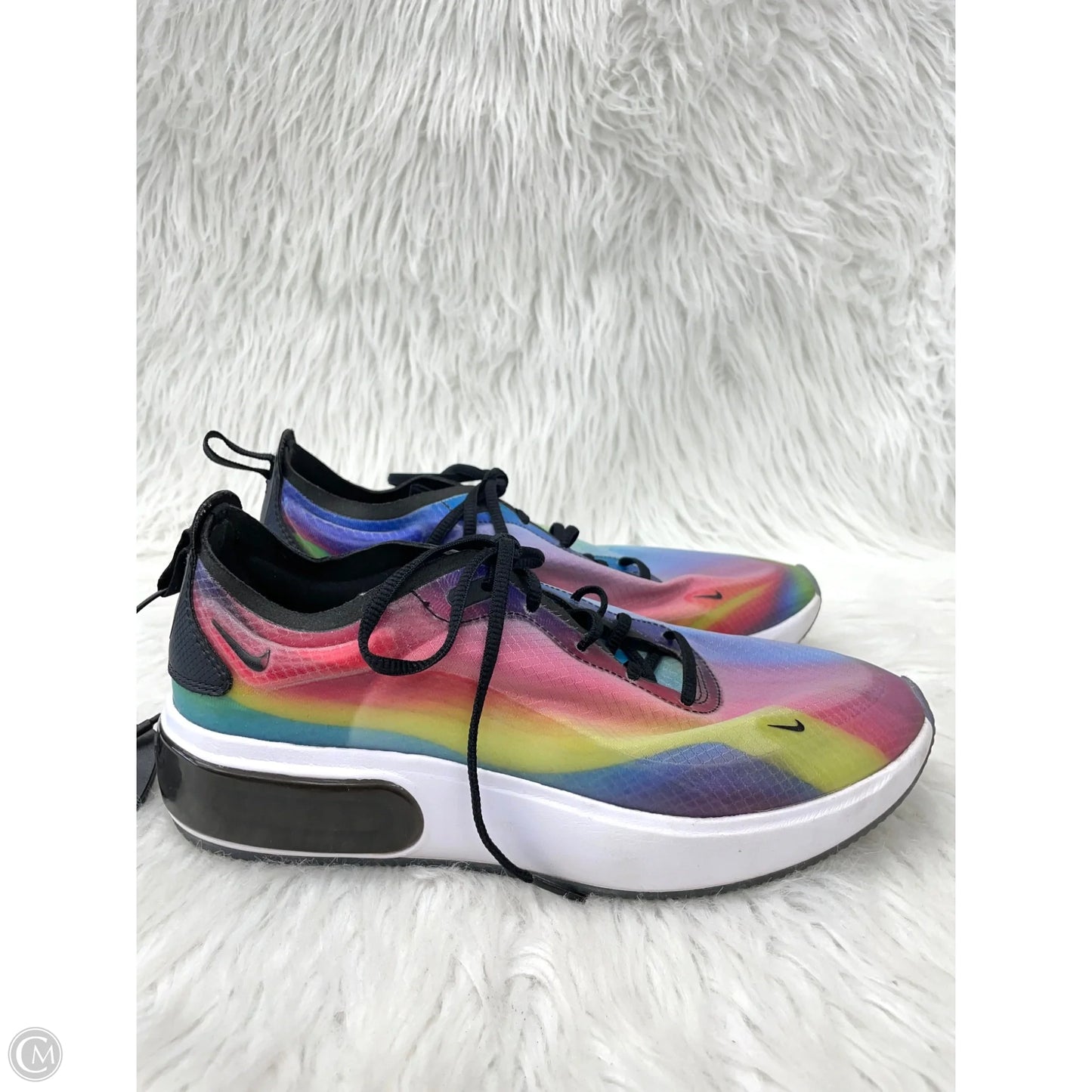 Shoes Athletic By Nike In Rainbow Print, Size: 8
