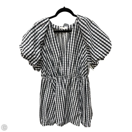 Dress Party Short By H&m In Checkered Pattern, Size: Xl