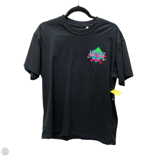 Top Short Sleeve By Nike Apparel In Black, Size: M