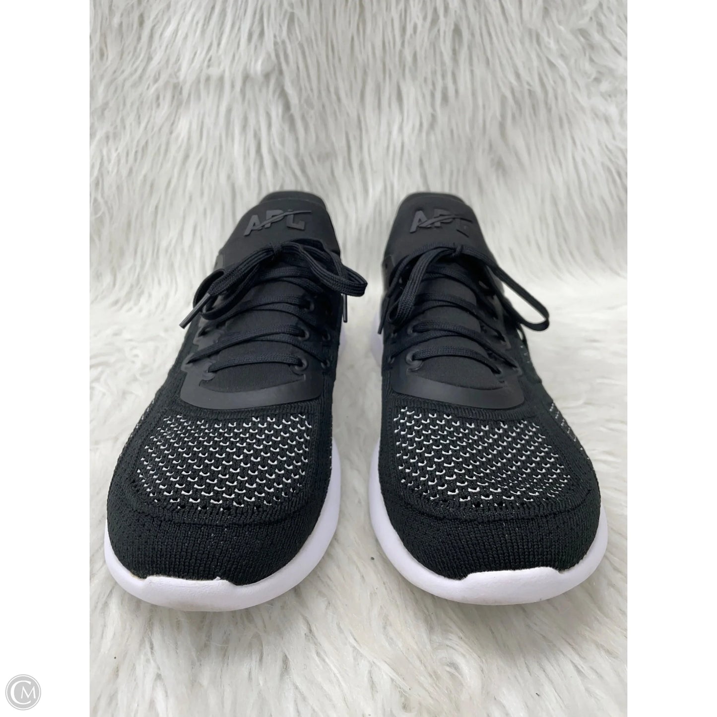 Shoes Designer By Apl In Black & White, Size: 10