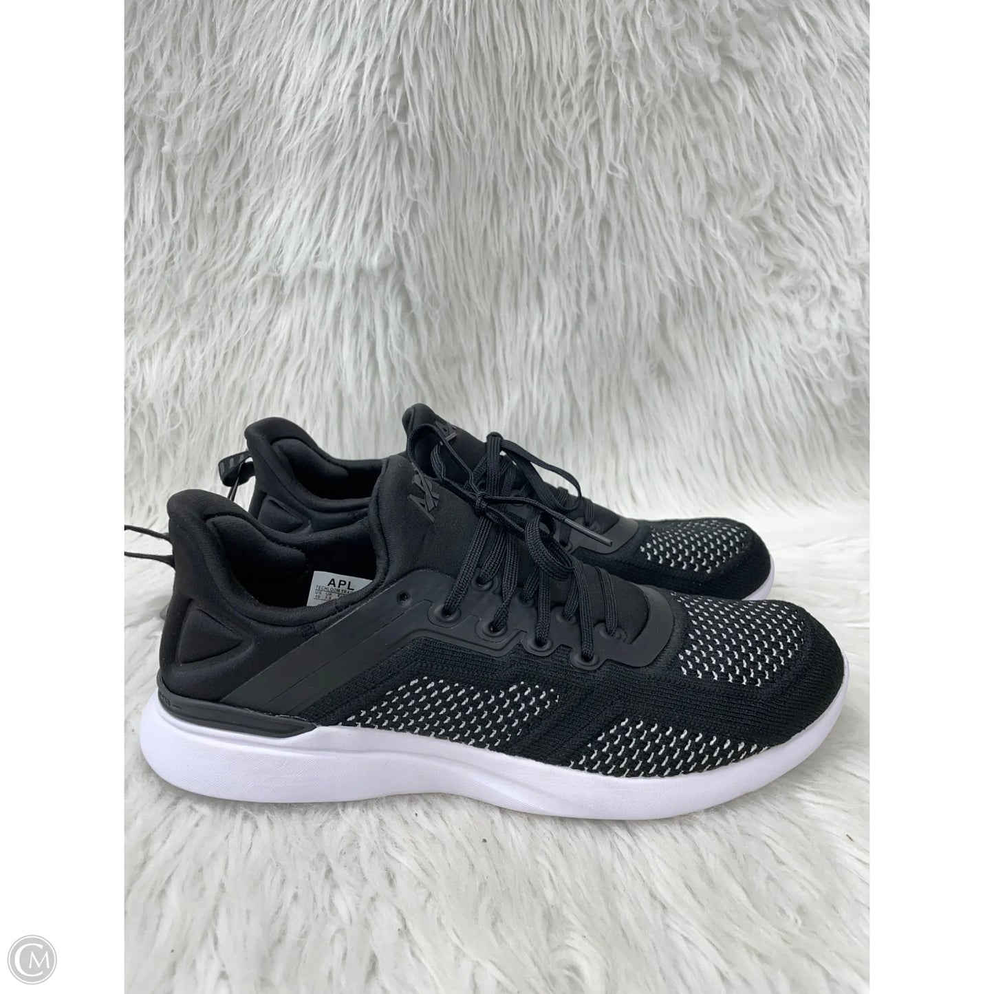 Shoes Designer By Apl In Black & White, Size: 10