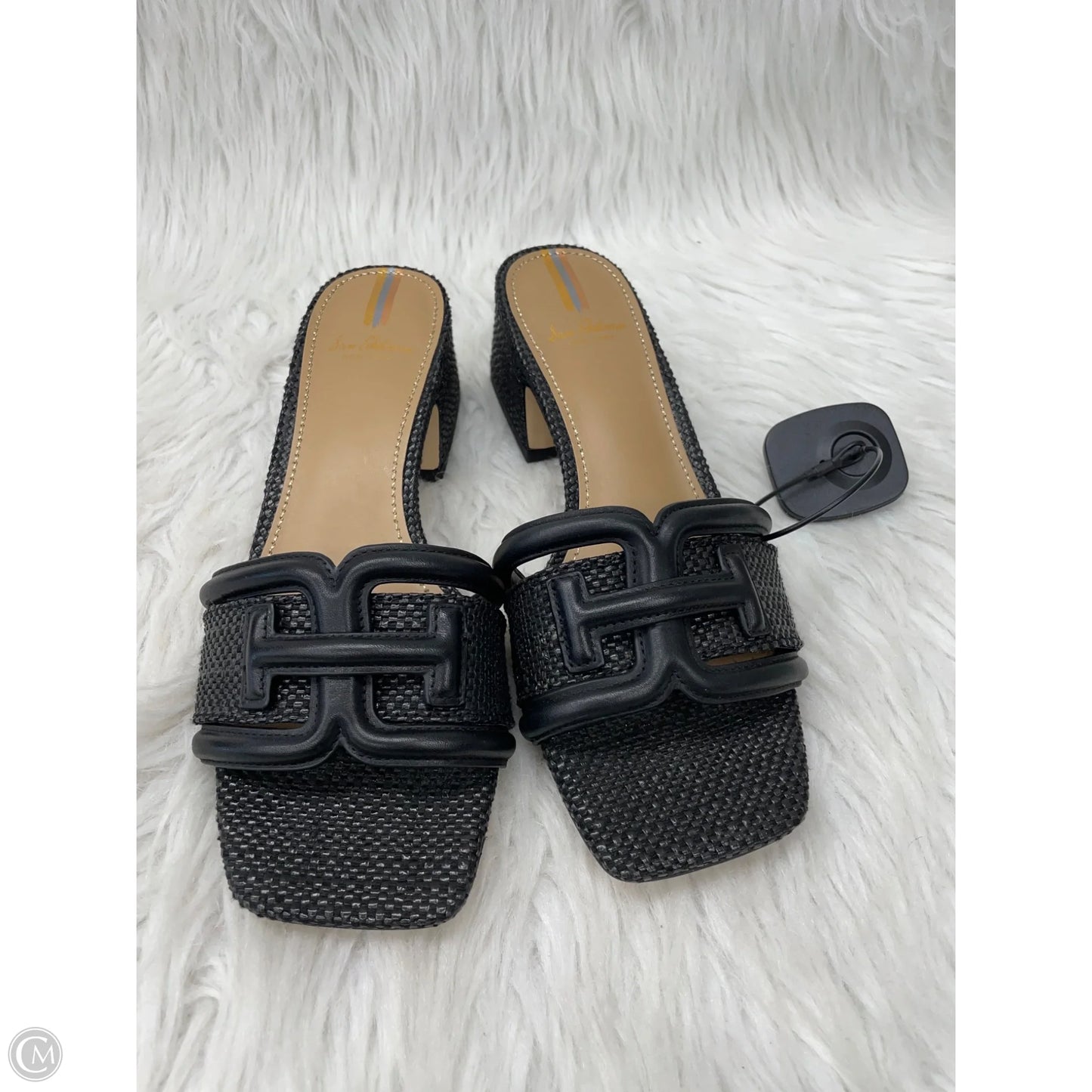 Sandals Heels Block By Sam Edelman In Black, Size: 6