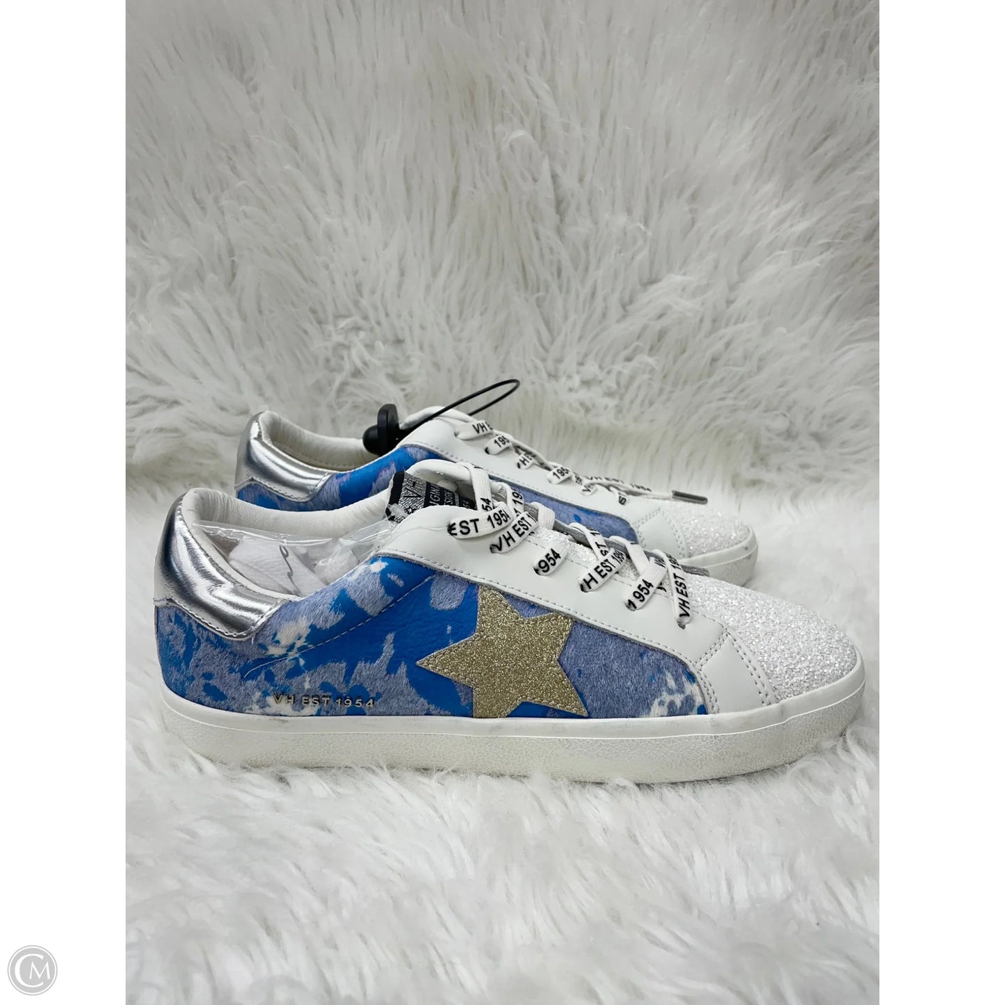 Shoes Sneakers By Vintage Havana In Blue & White, Size: 9