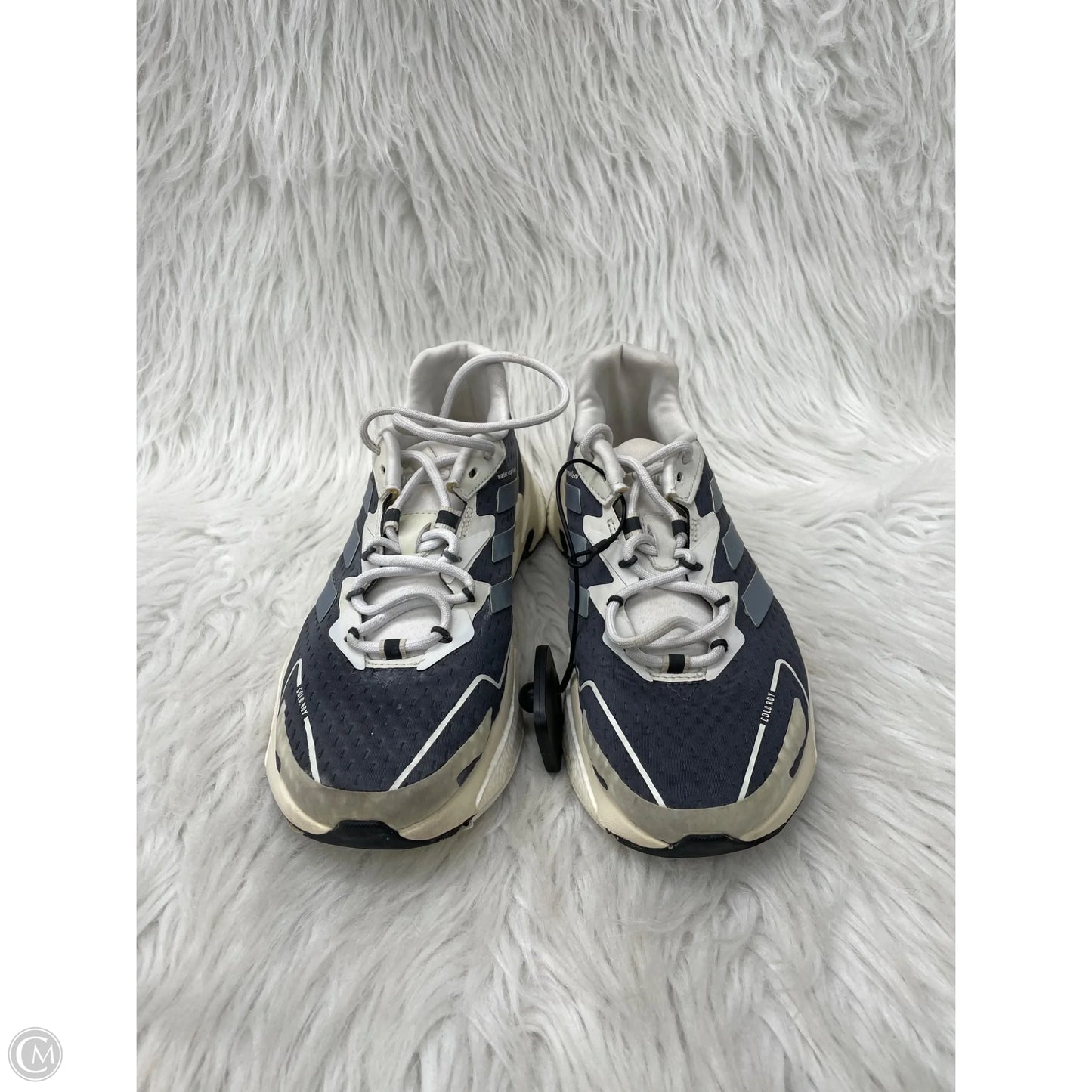 Shoes Athletic By Adidas In Grey & White, Size: 6