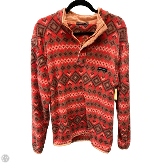 Jacket Fleece By Southern Marsh -  In Geometric Pattern, Size: M