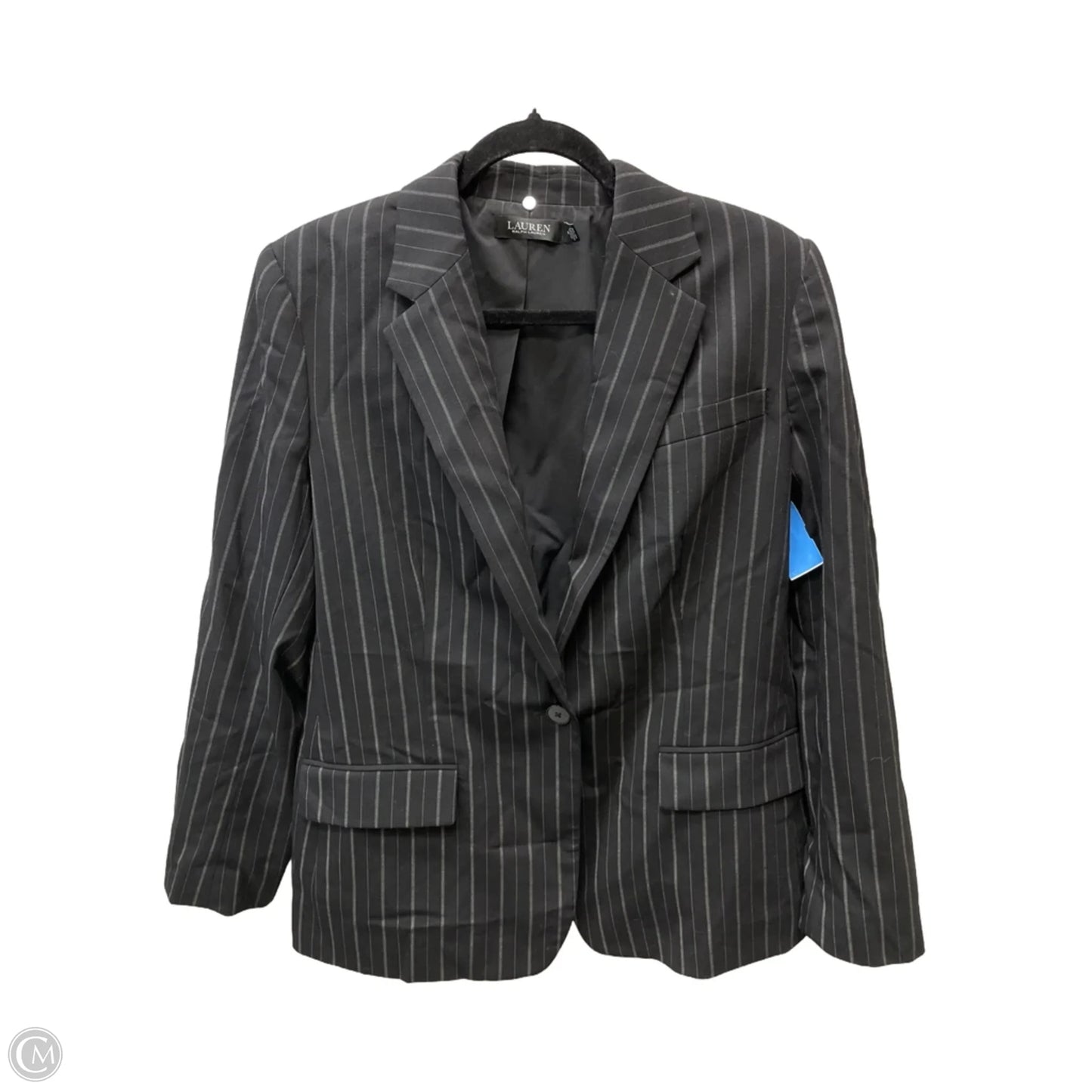 Blazer By Lauren By Ralph Lauren In Striped Pattern, Size: L