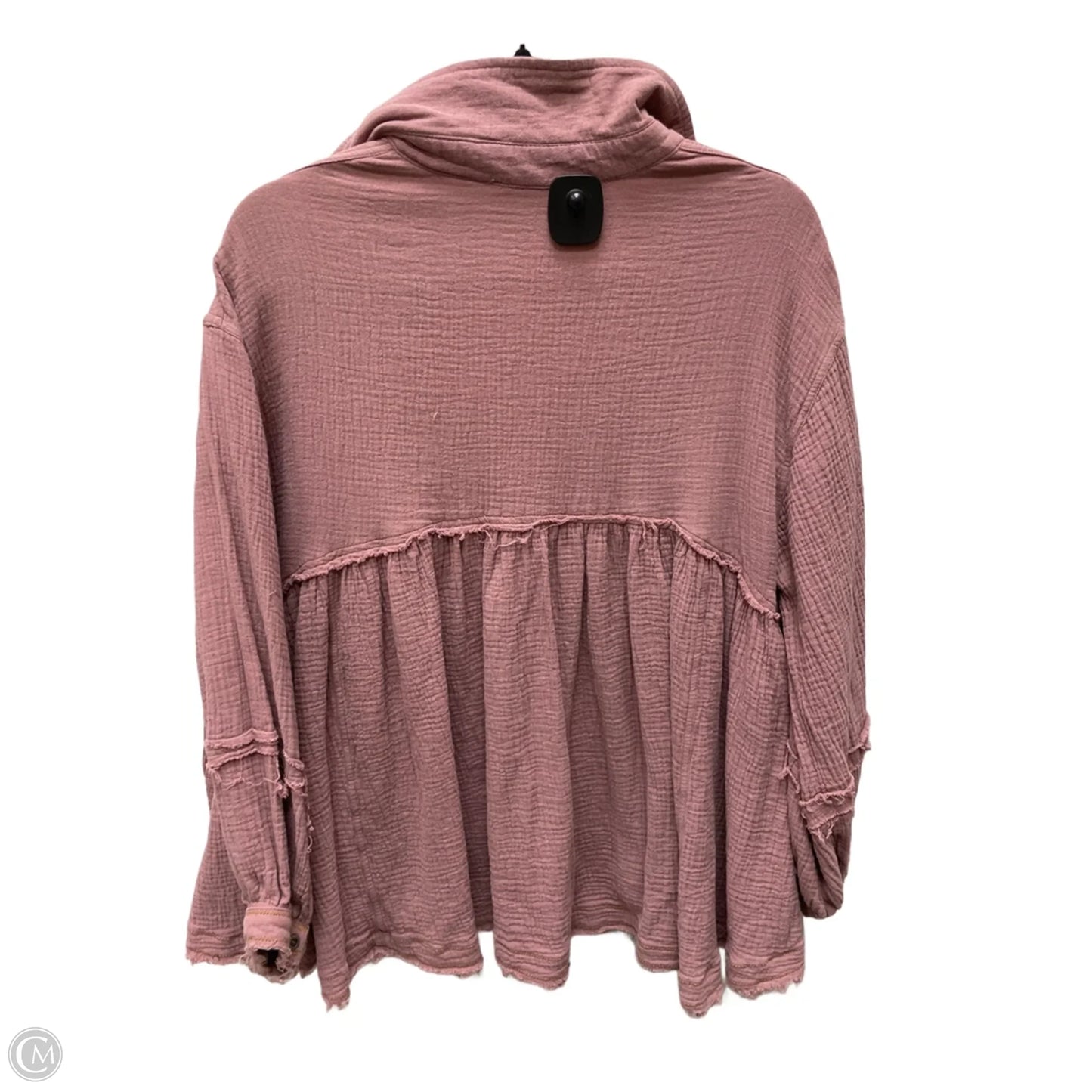 Top Long Sleeve By Easel In Mauve, Size: M