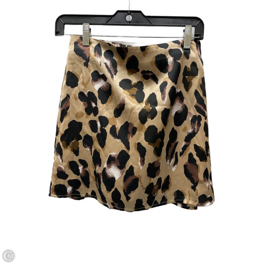 Skirt Mini & Short By Wishlist In Animal Print, Size: 6