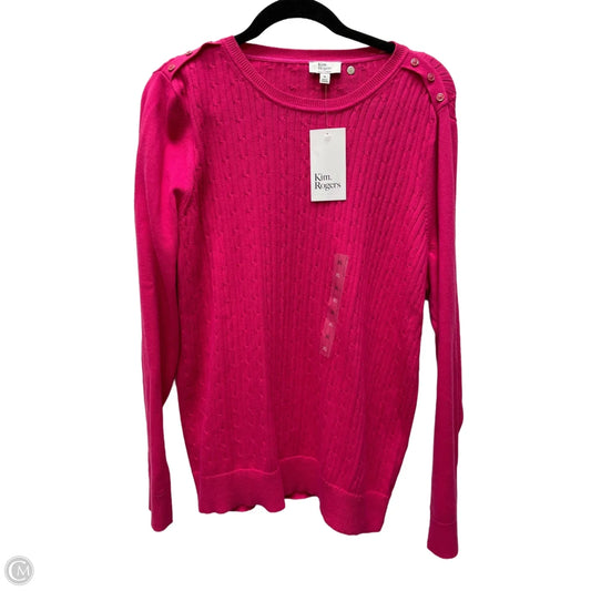 Sweater By Kim Rogers In Pink, Size: Xl