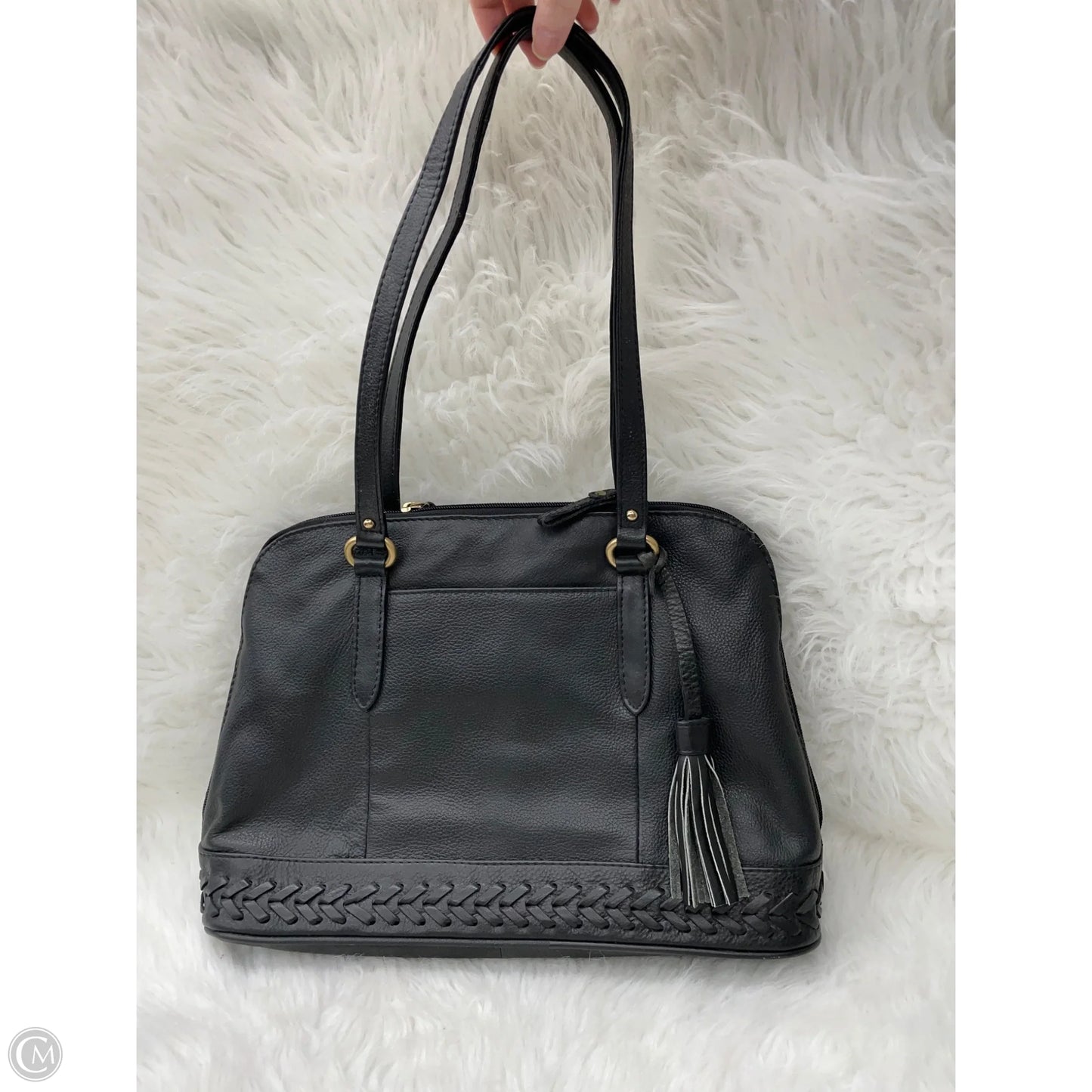 Handbag Leather By Great American Leather, Size: Medium