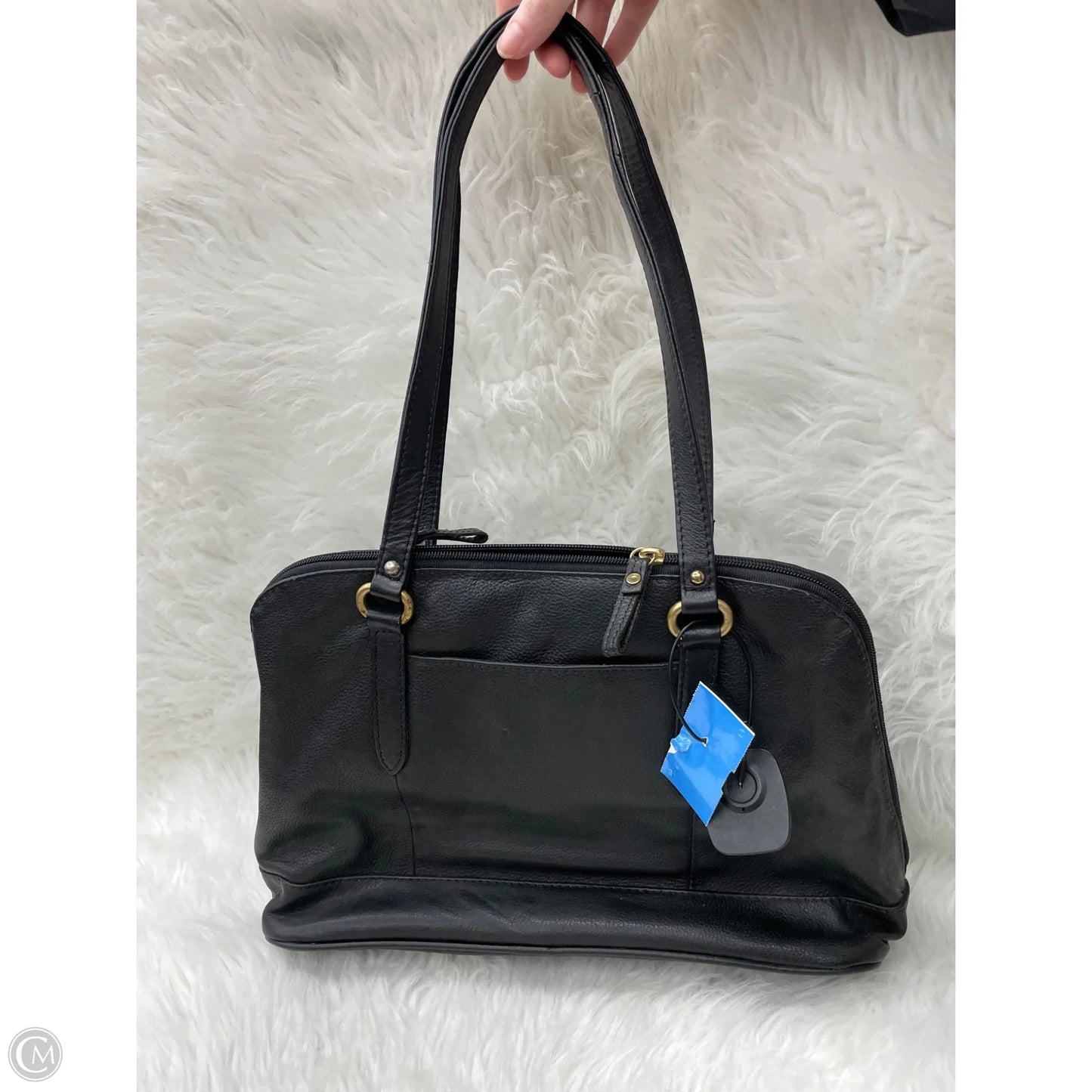 Handbag Leather By Great American Leather, Size: Medium