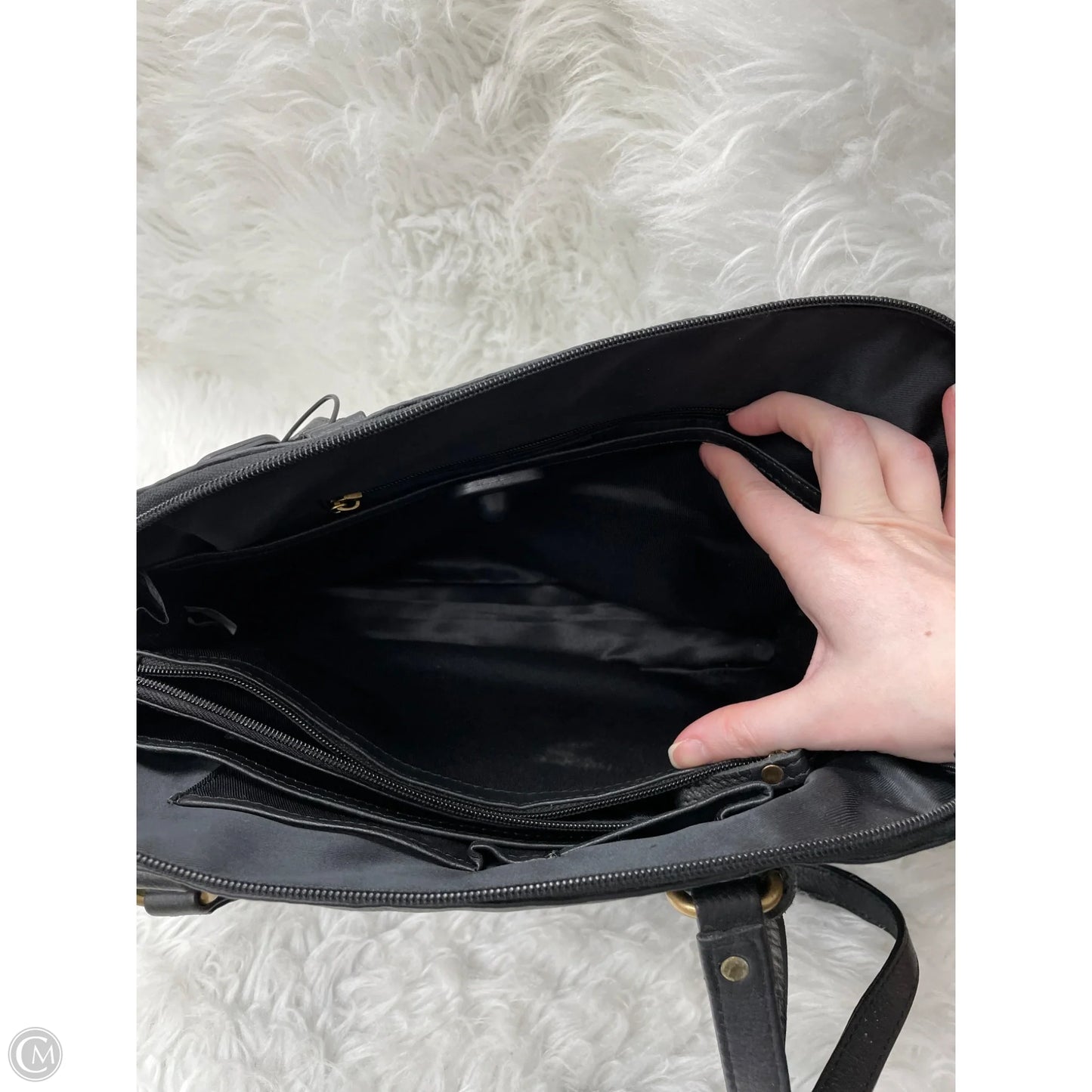 Handbag Leather By Great American Leather, Size: Medium