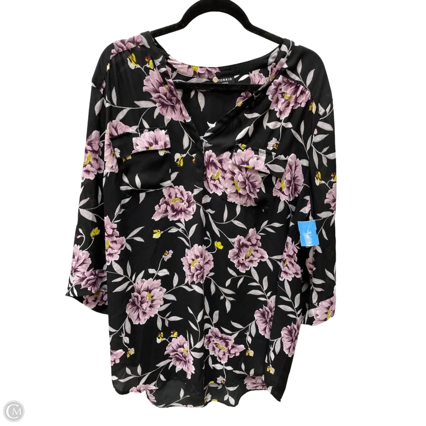 Top Short Sleeve By Torrid In Floral Print, Size: 2x